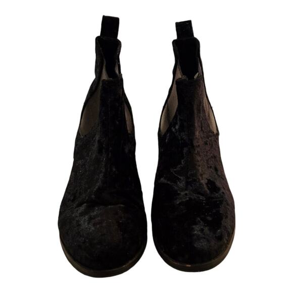Toms Ella Chelsea Boots‎ Women's Size US 9 Crushed Velvet Black - Picture 9 of 14